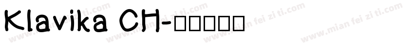Klavika CH字体转换